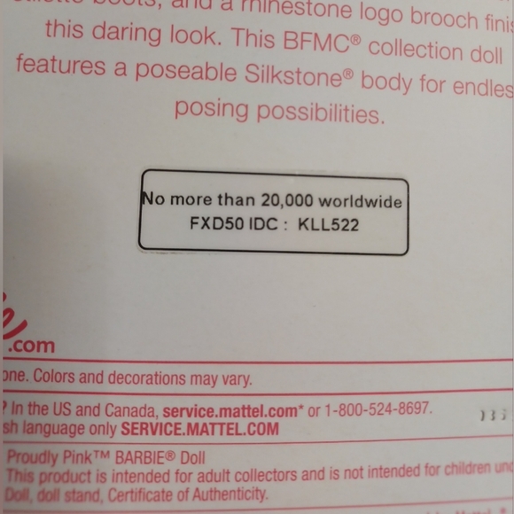 Barbie Signature Proudly Pink Genuine Silkstone Body Doll Mattel FXD50 KLL522 - Picture 12 of 16